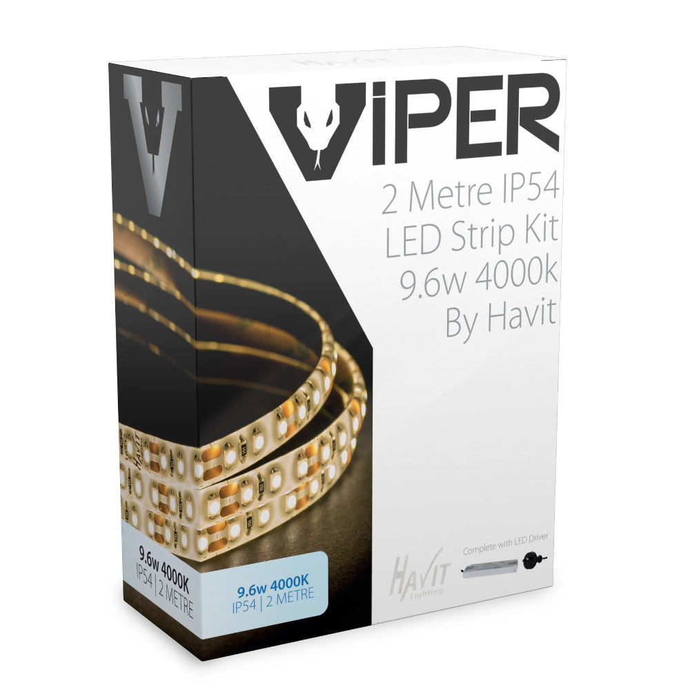 VIPER 9.6w 2m LED Strip kit 4k IP54